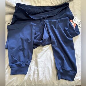 Ava & Me by Zavate Maternity Jogger Scrub Pants Navy Blue NWT Size L large